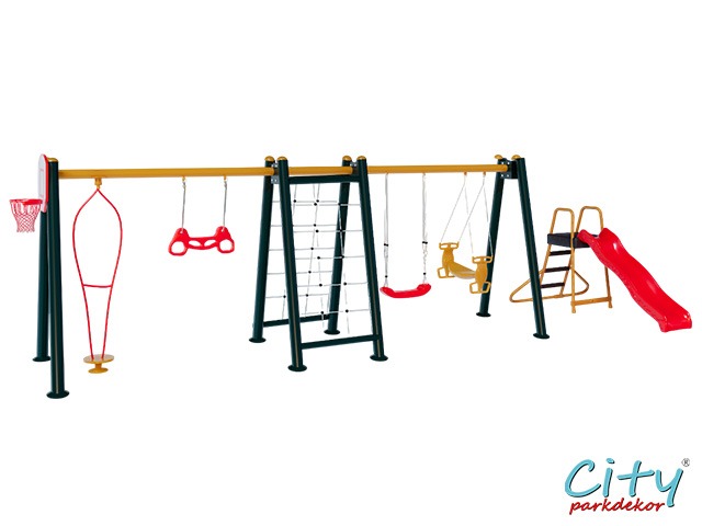 06-30786-Kaydıraklı Tırmanmalı Salıncak Seti